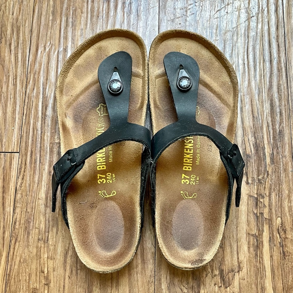 Birkenstock Gizeh Birko-Flor, Black (EU 37)